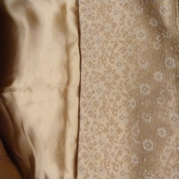 Gorgeous Rare Vintage Liz Claiborne Jacket Gold Brocade EUC Size 14 - Picture 15 of 16